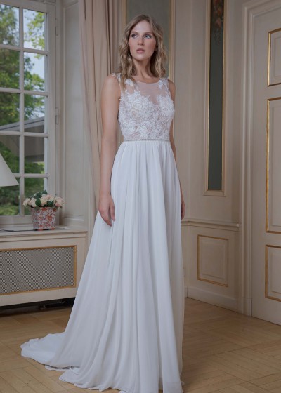 Flare blush fit and brautkleid Brautkleid Spitze